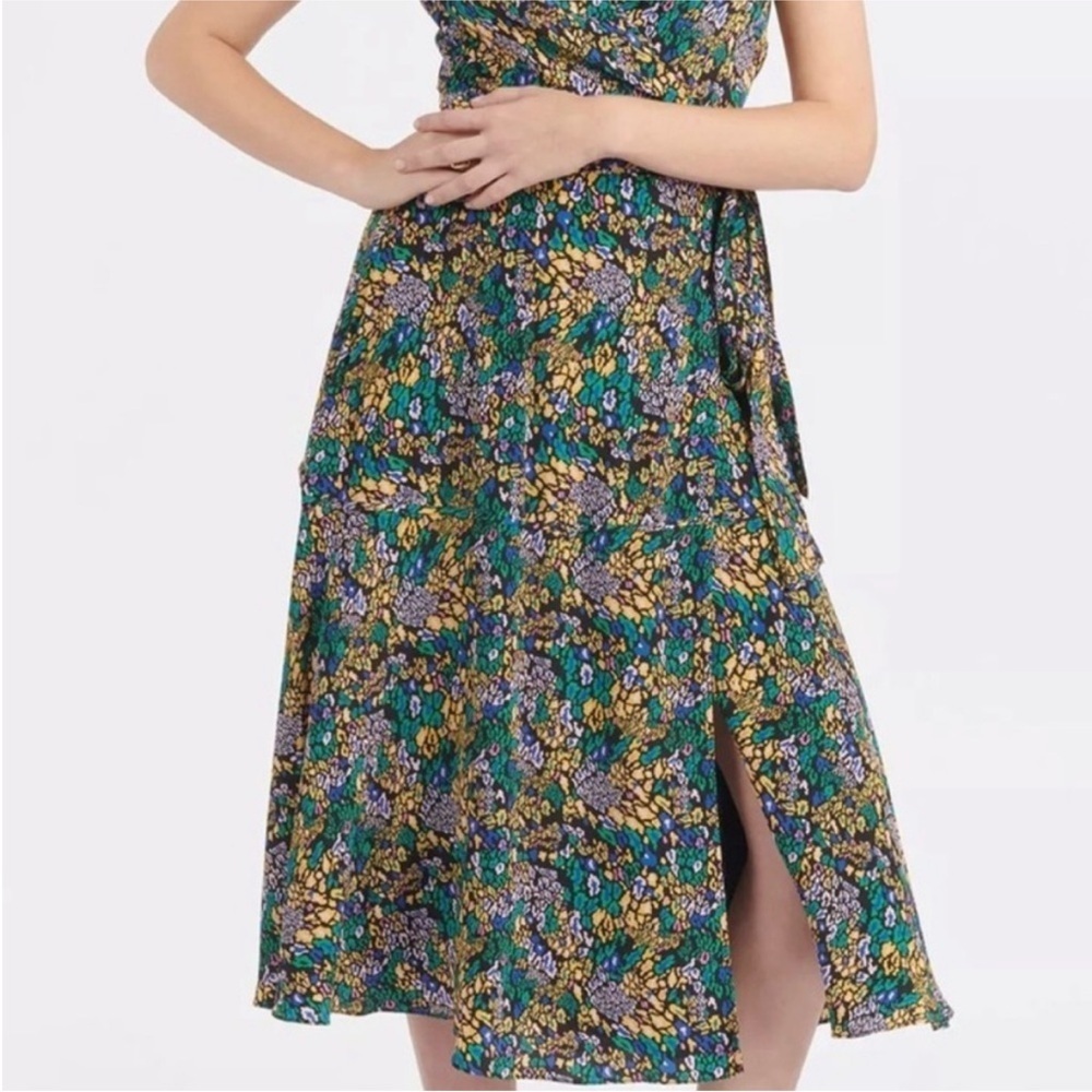 TANYA Taylor Rainbow Leopard Wrap Dress - Picture 3 of 7